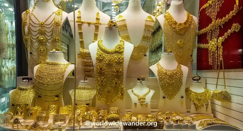 Free things to do in Dubai - Gold Souk