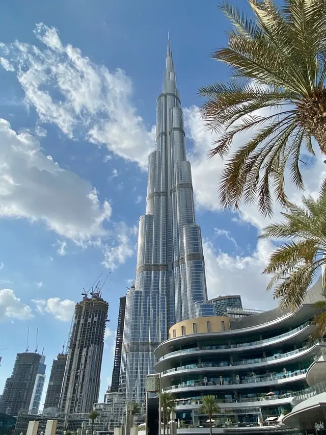 Burj Khalifa near Dubai Mall