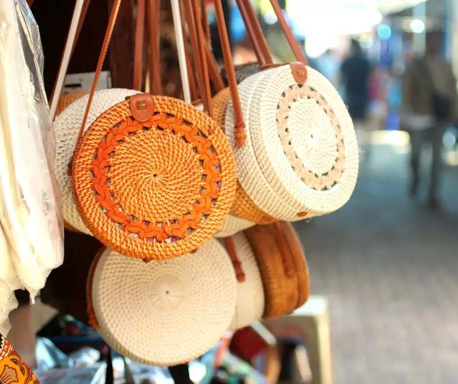 What to buy in Bali - Rattan Bag - Bali Souvenirs